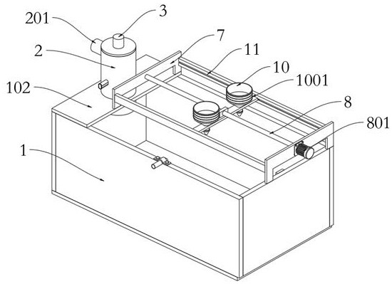 Neutralizing treatment device for pickling wastewater of hot-rolled nickel-based alloy stainless steel medium plate