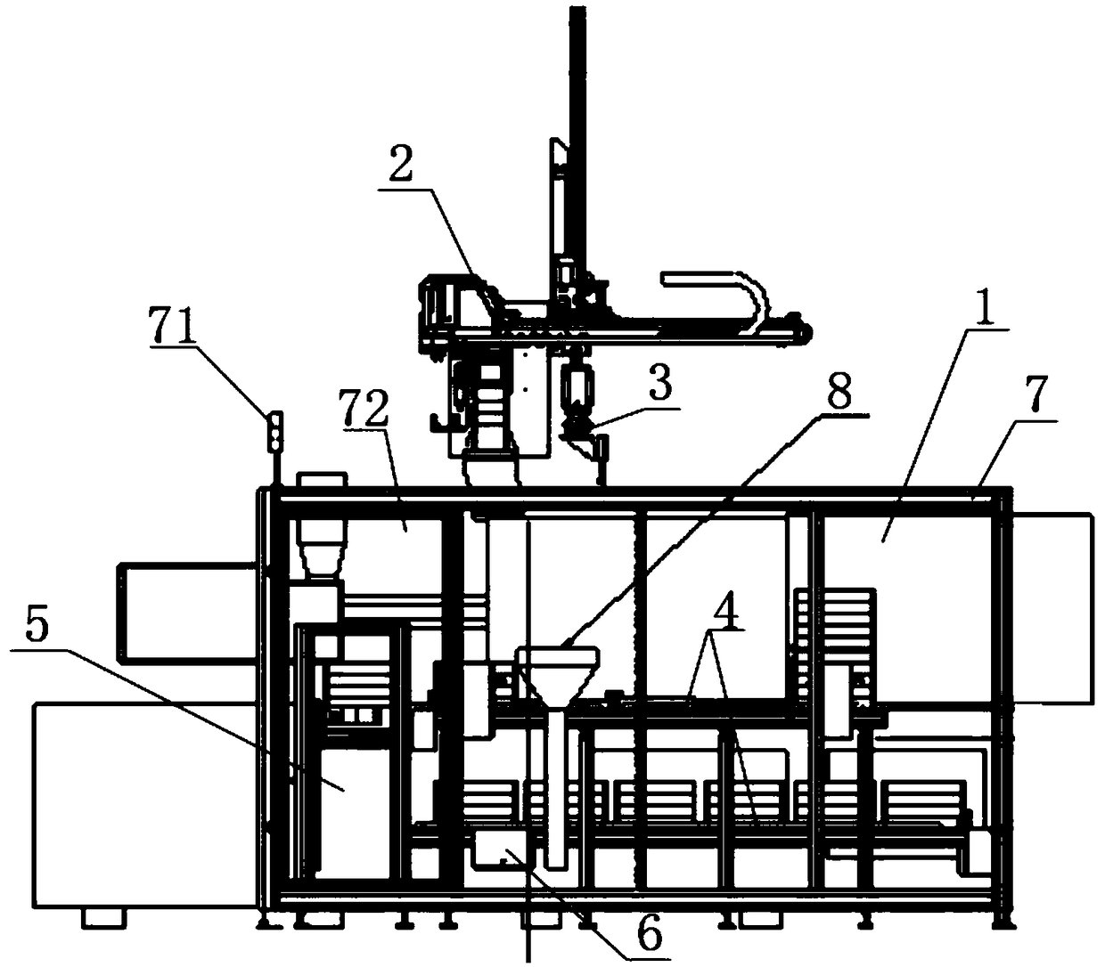 Robot pick-up and packing automation system