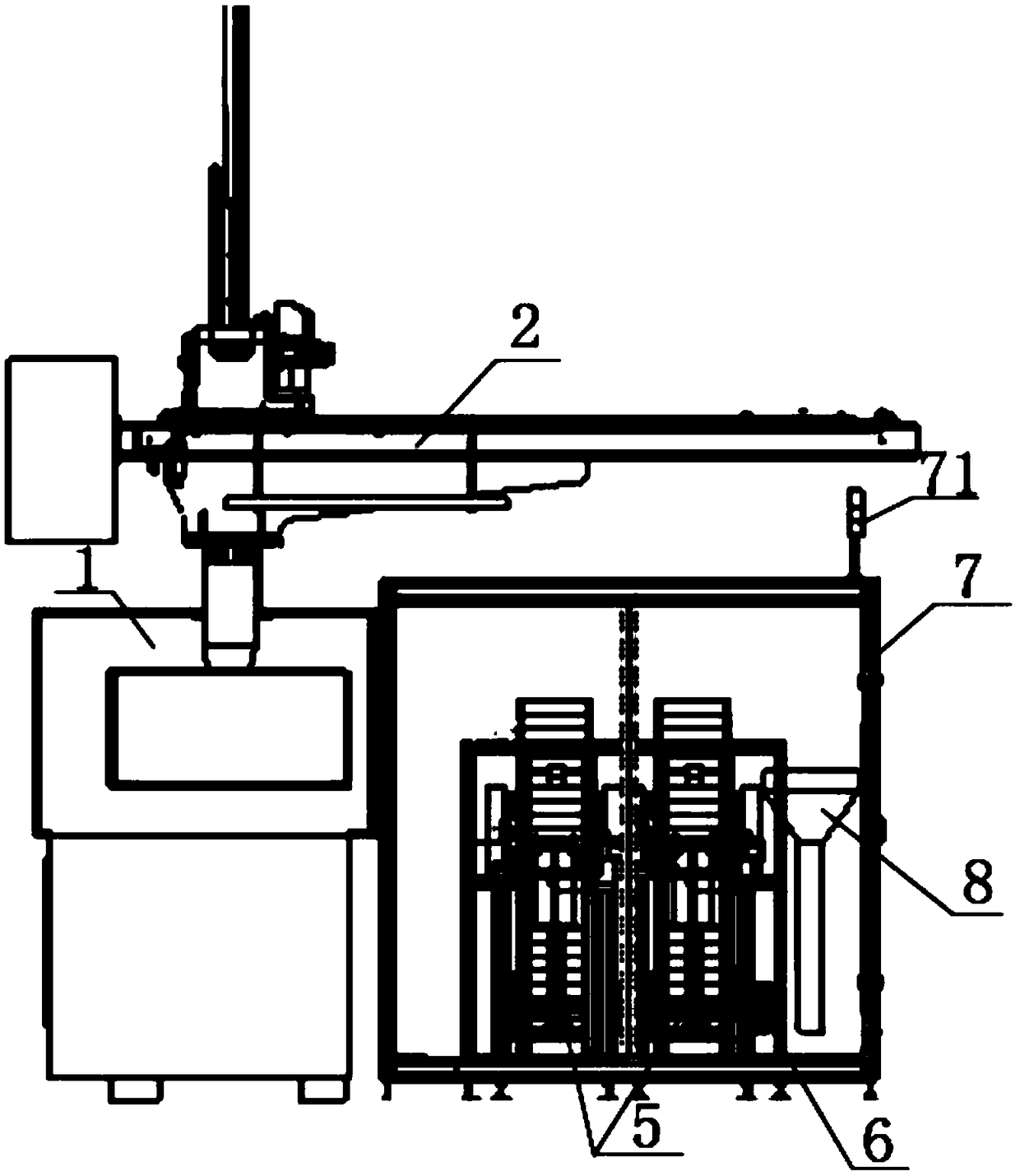 Robot pick-up and packing automation system