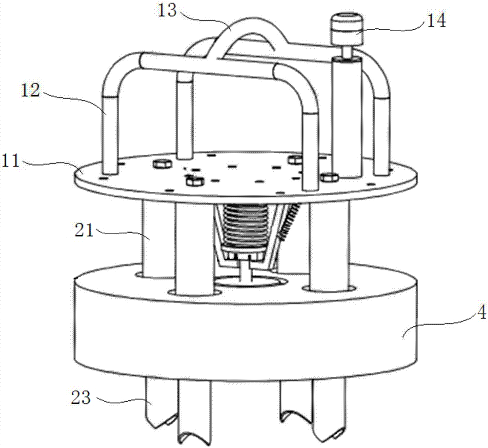 Undersea mechanical myriametre level light impact geological sampling device