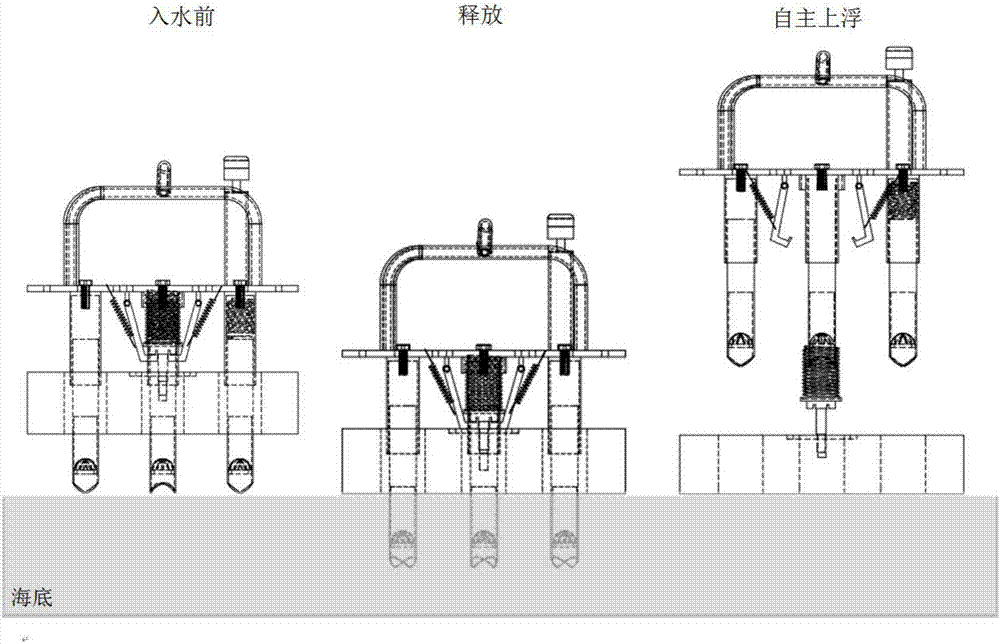 Undersea mechanical myriametre level light impact geological sampling device