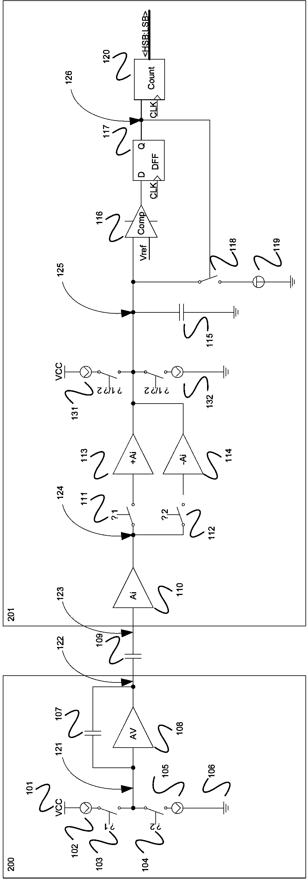 Mutual capacitance detecting circuit