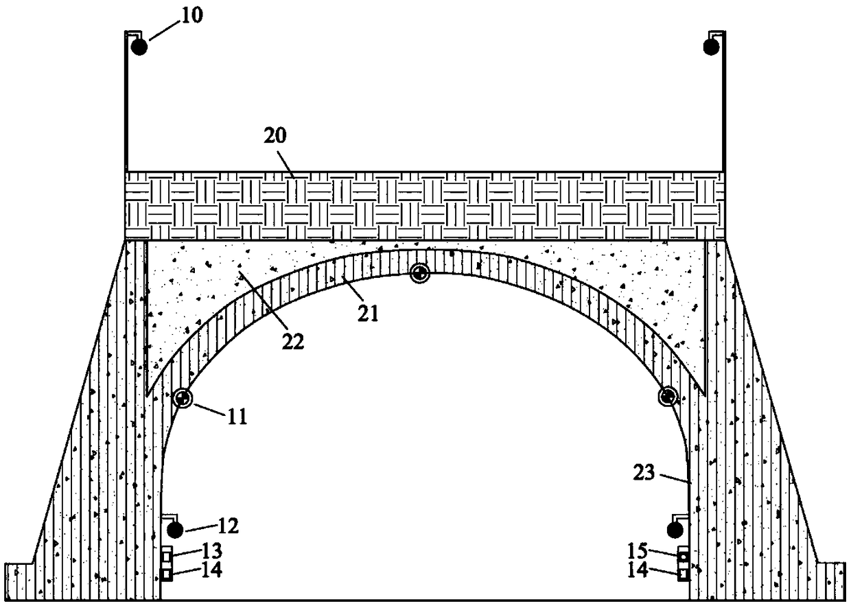 Vibration monitoring system for opencut tunnel impacted by rockfalls and monitoring method