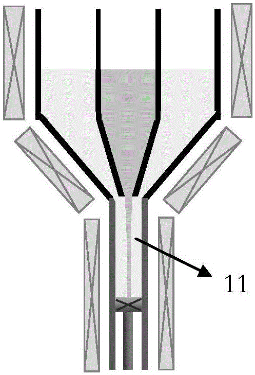 Making device and method for soft glass optical fiber preform