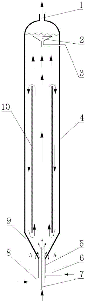 Double-solid-phase suspended bed reactor used for heavy oil hydrocracking and application thereof