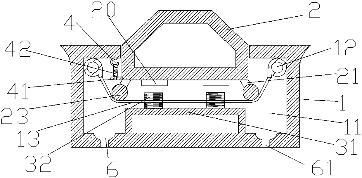 Suspension type automobile speed reducing device