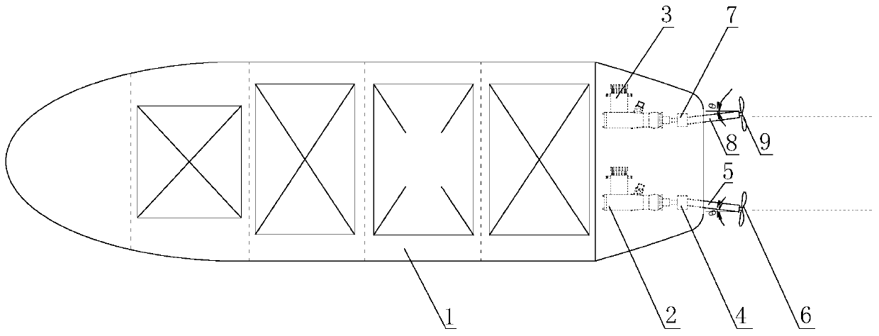 Efficient sailing propeller and force application pushing method