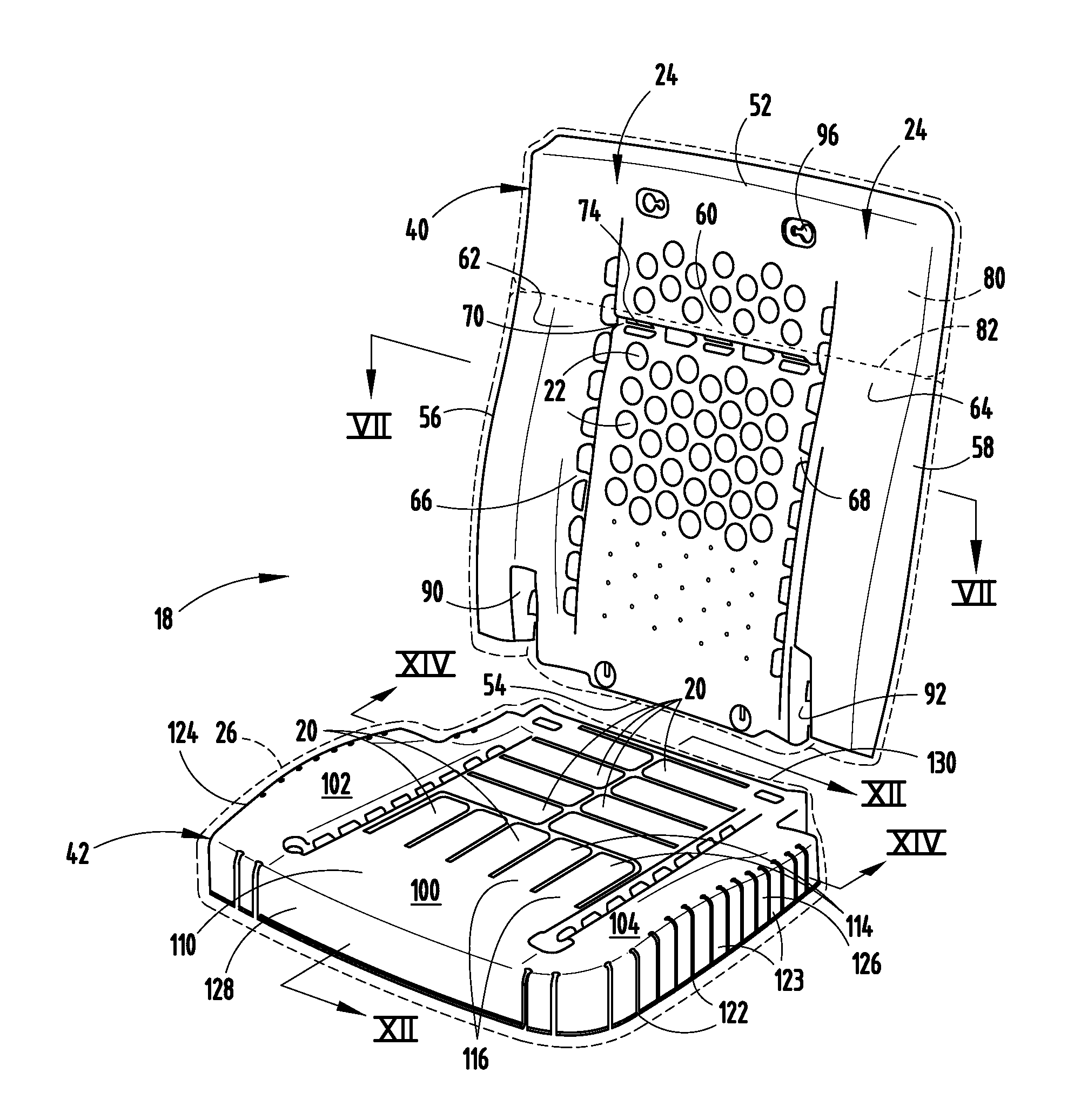 Ultra-thin seat carrier