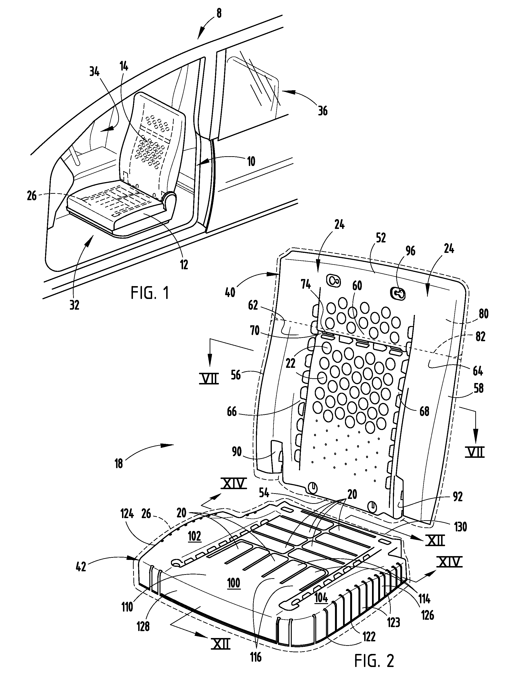 Ultra-thin seat carrier