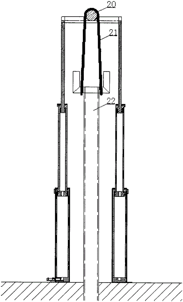 Multistage hollow tube-drawing machine