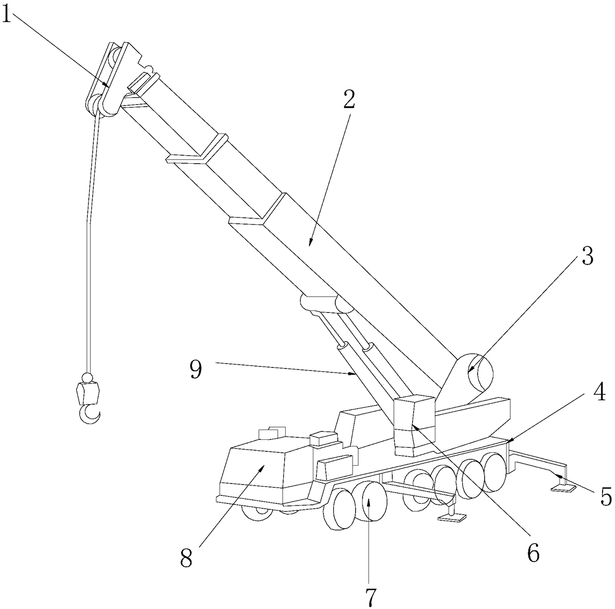 Electric power overhaul equipment hoisting device