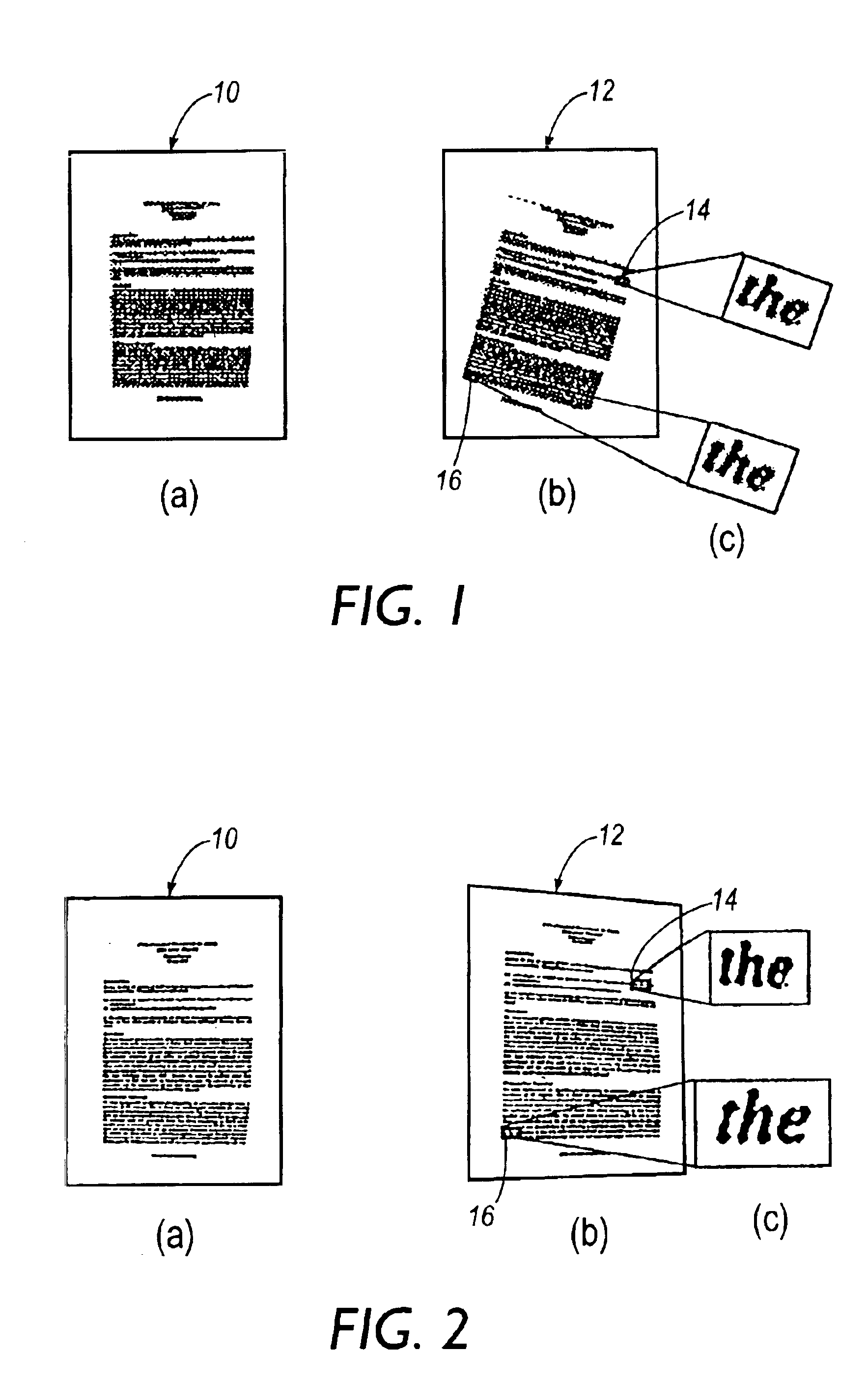 Method and apparatus for resolving perspective distortion in a document image and for calculating line sums in images