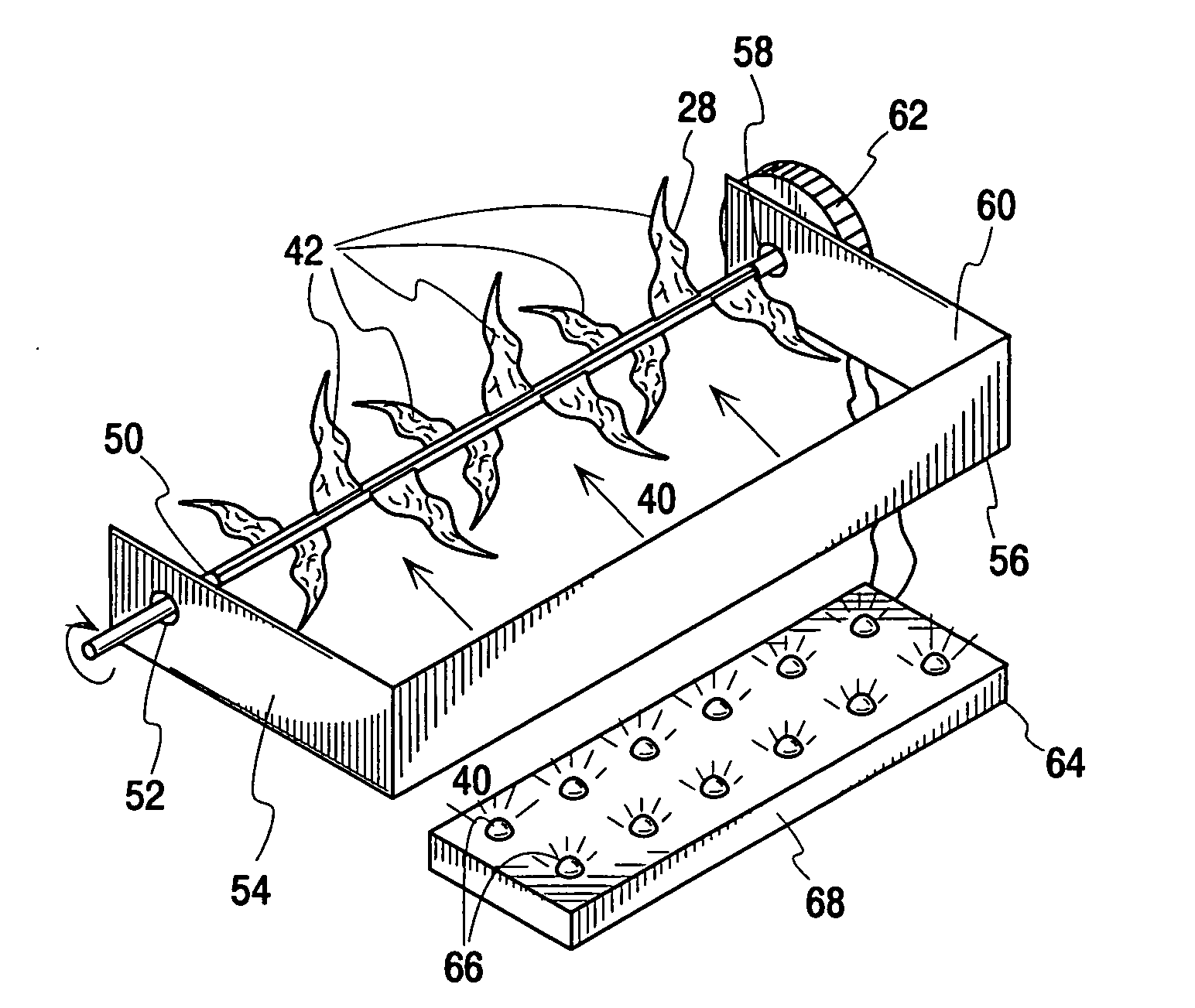 Artificial fireplace