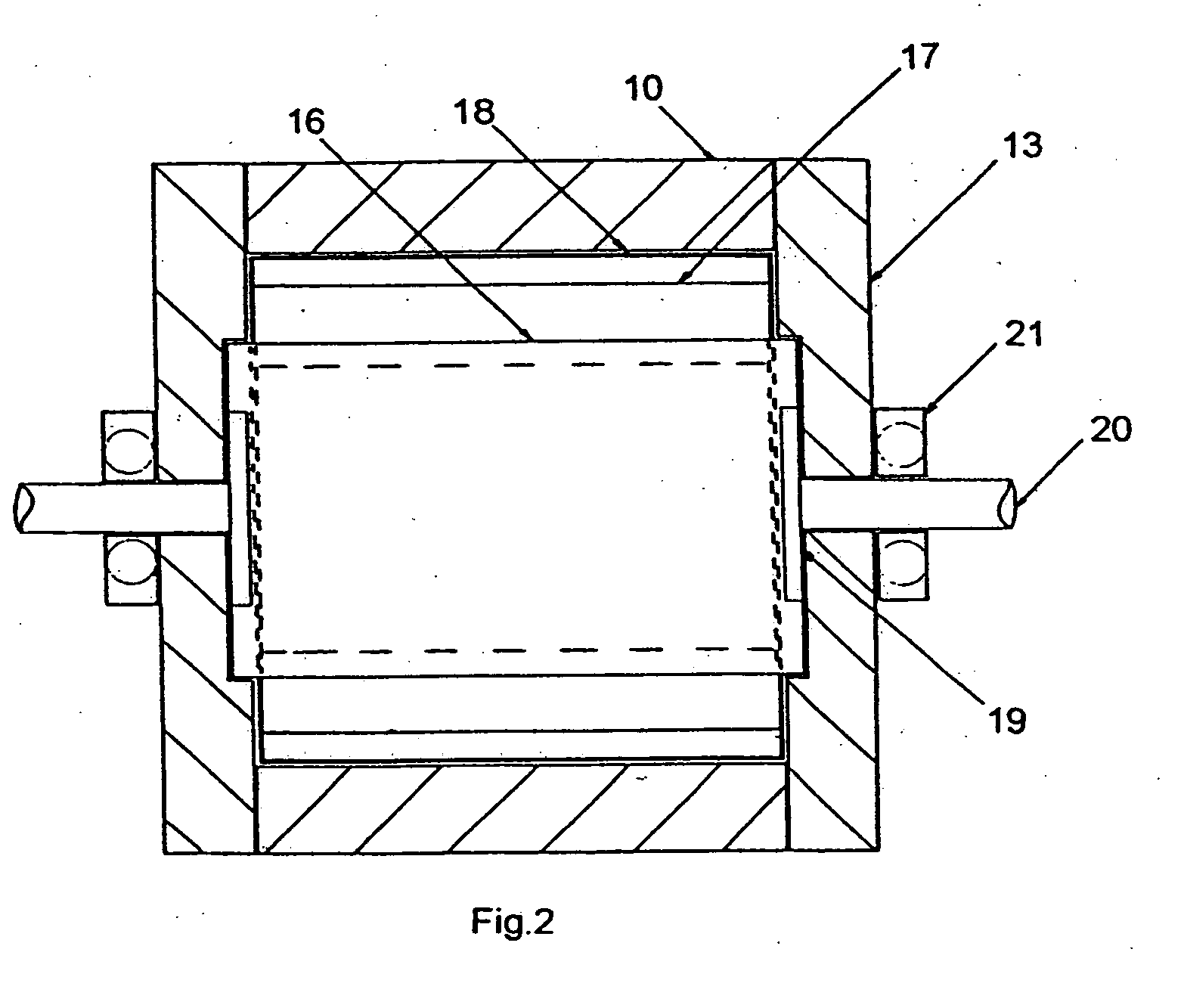 Stirling engine having slidable piston