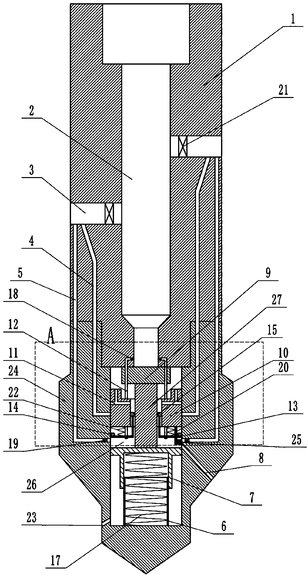 Grouting pipe bit for road construction