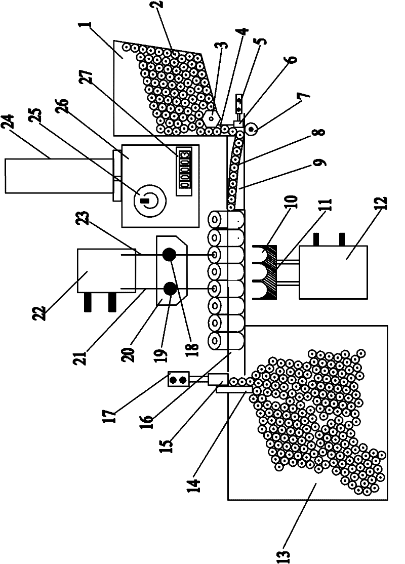 A double-needle automatic spot welding device