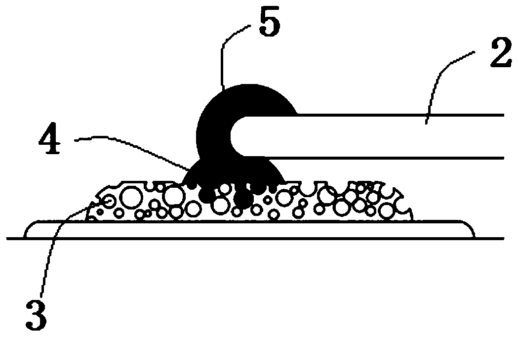 Preparation method of dispensing electrode platform for ceramic packaging base, fixing method of resonator wafer and printing metal slurry