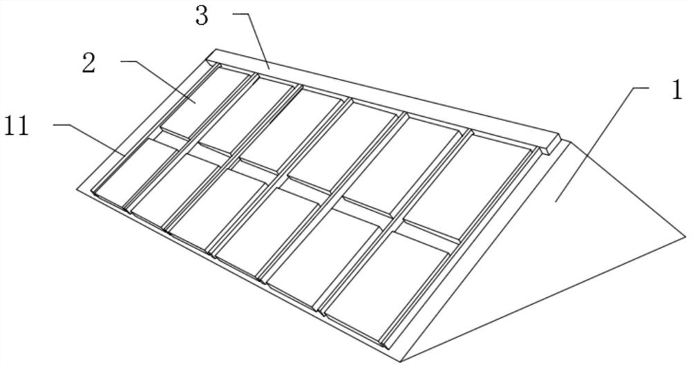 A photovoltaic power generation early warning device set on a high-level slope