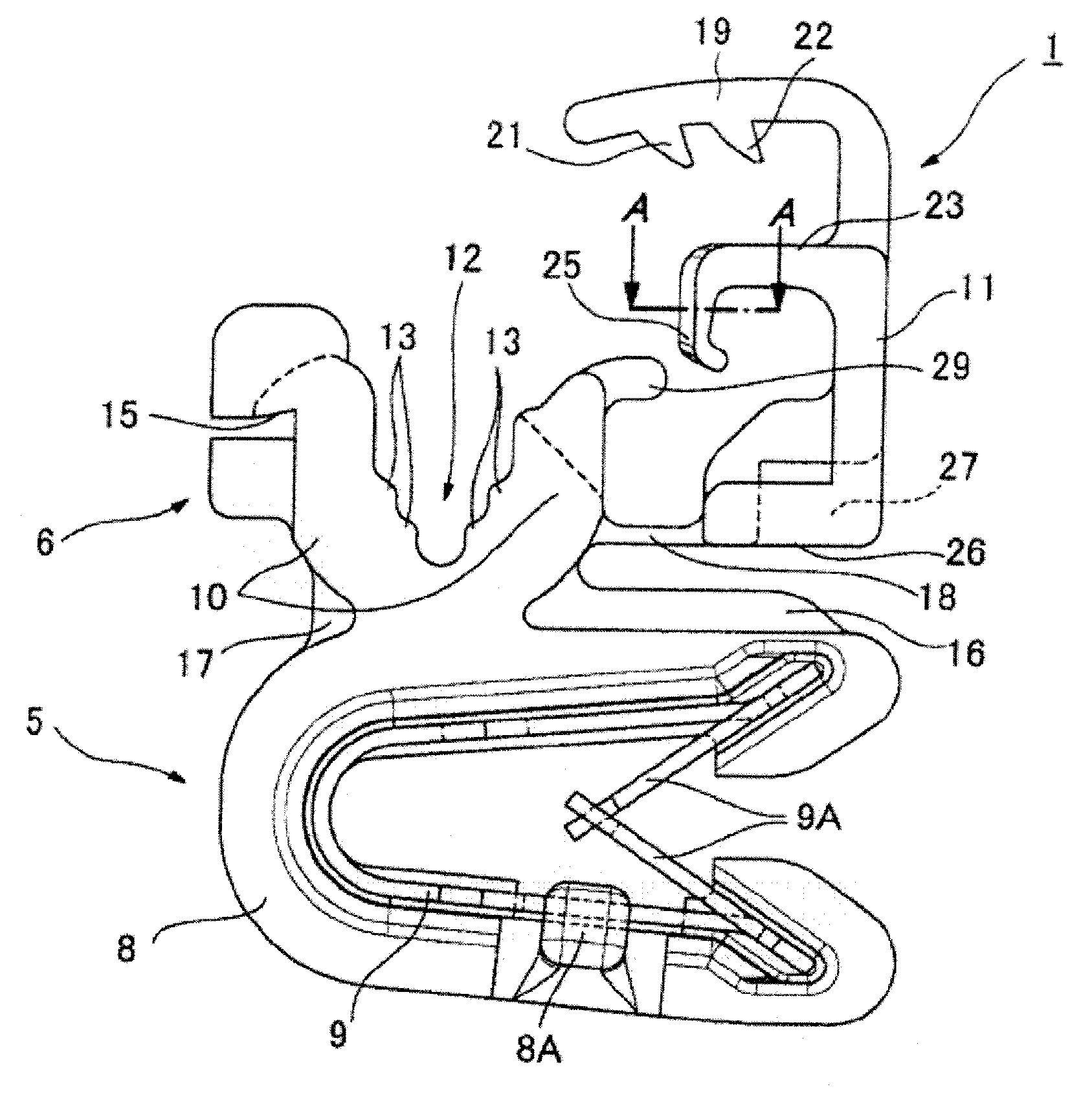 Clamp for plural wire harnesses