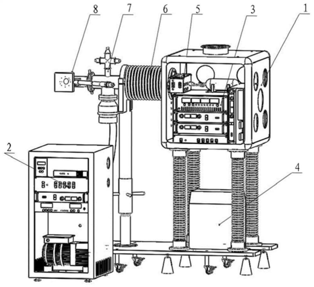 Movable D-T neutron generator for nondestructive testing of marked neutron beams