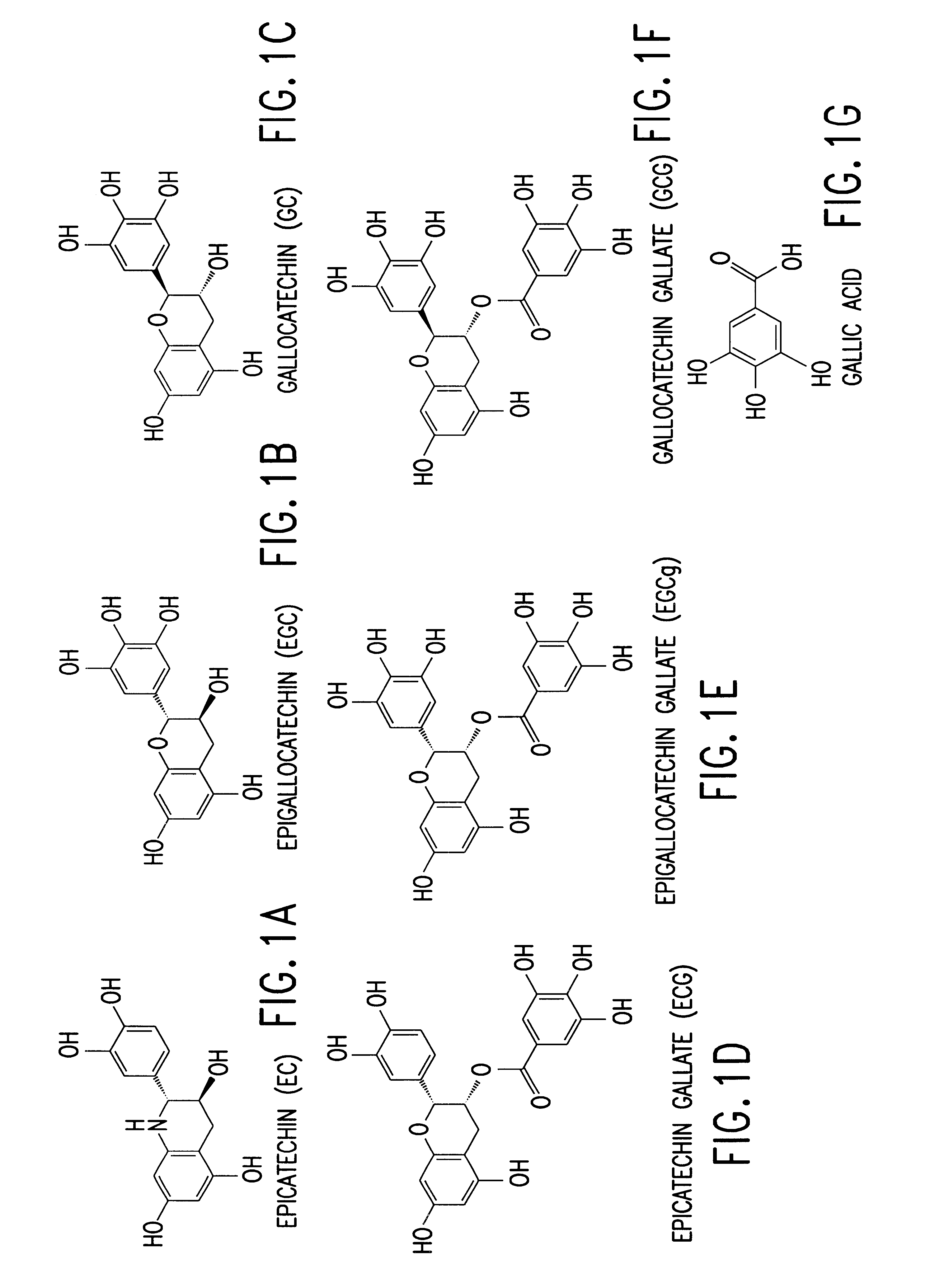 Tea catechin formulations and processes for making same