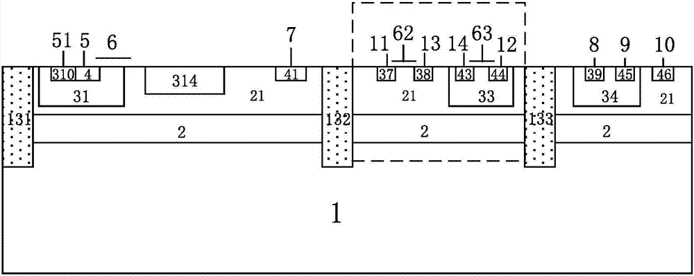 Multi-epitaxial semiconductor device and manufacturing method thereof