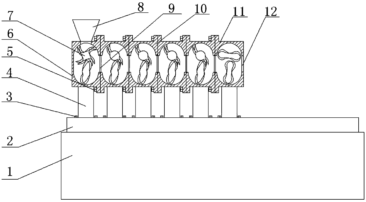 Modularized multi-chamber continuous kneading machine