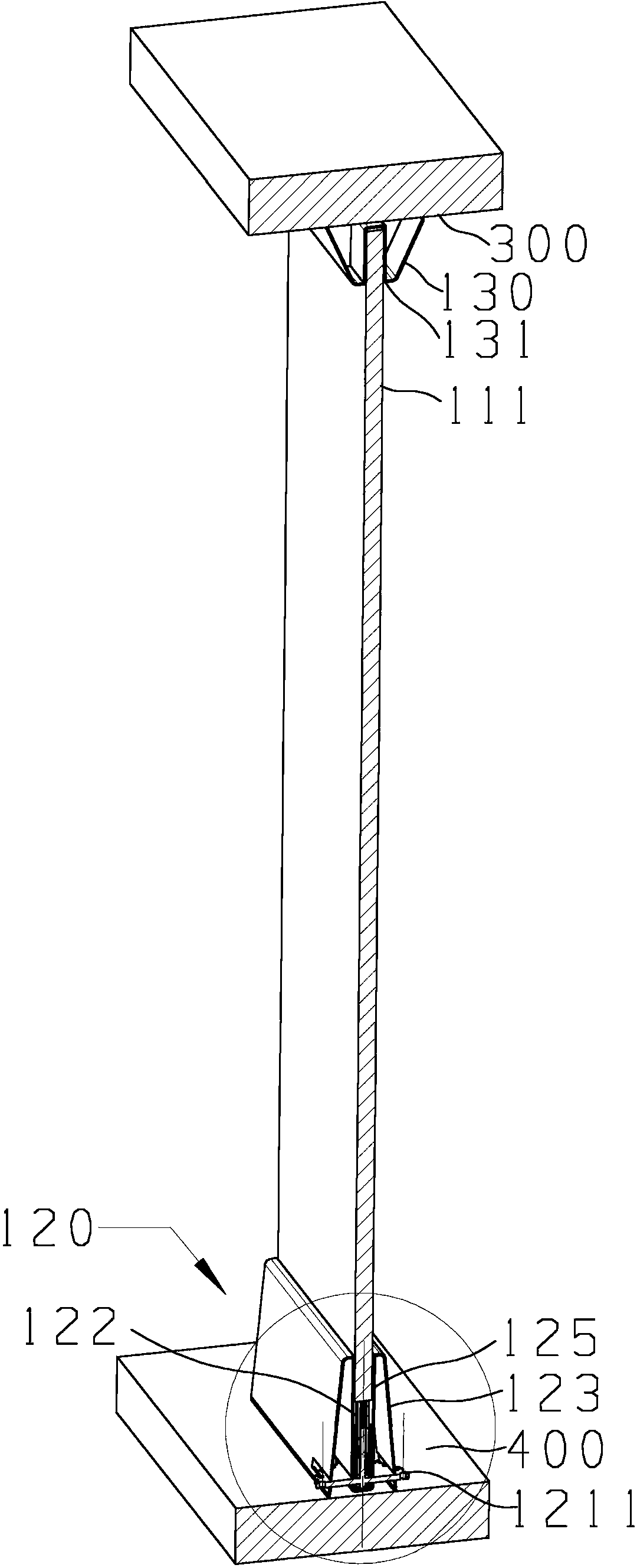 Building partition wall with easy disassembly and assembly