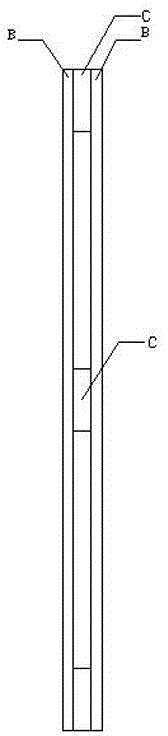 Energy-saving anti-deformation solid wood door edge and door head