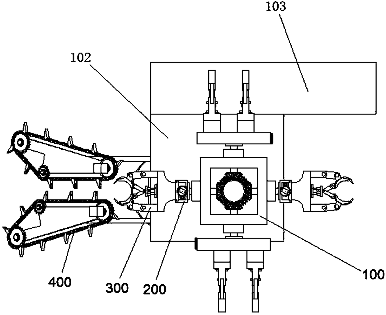 Intelligent fetching harvesting device for sugarcane harvester and using method of intelligent fetching harvesting device