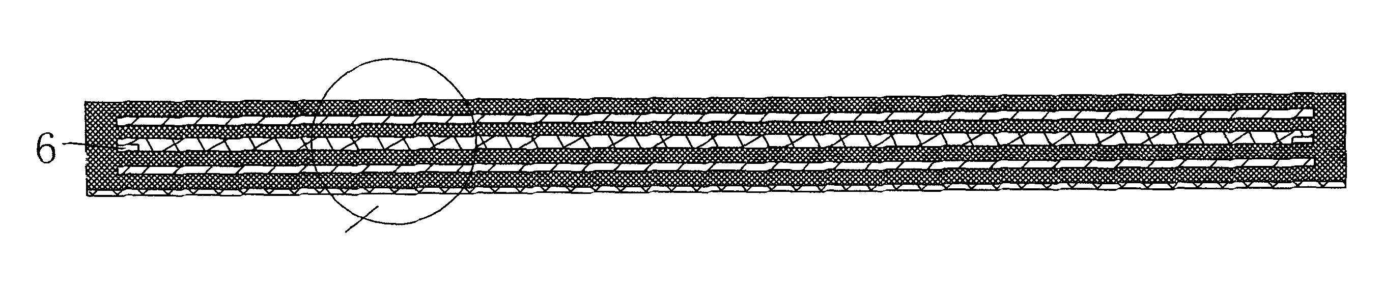 Anticreep carbon crystal heating fin for floor heating