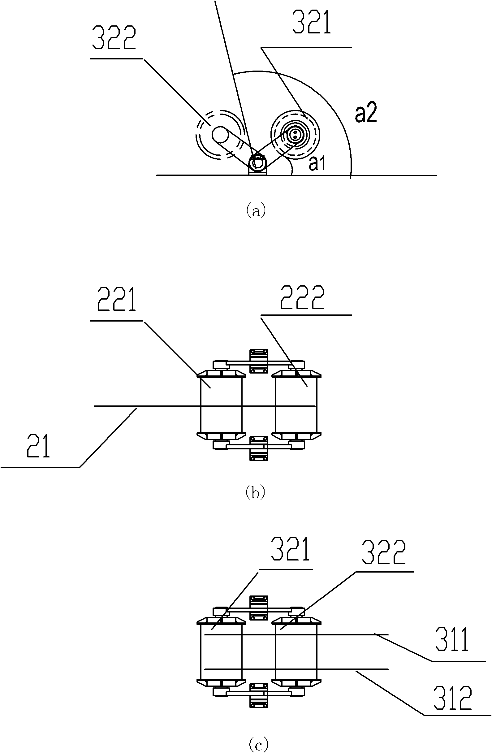 Split twin-well pumping unit