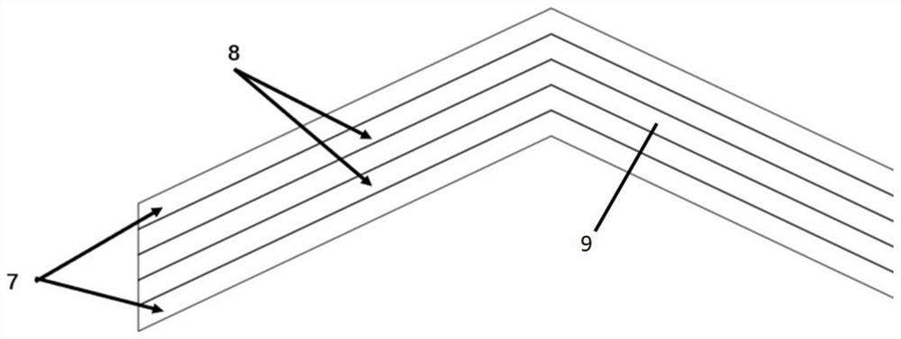 Integrated reversible fuel cell water-gas separation structure and reversible fuel cell