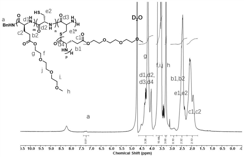 Polyamino acid hydrogel as well as preparation method and application thereof