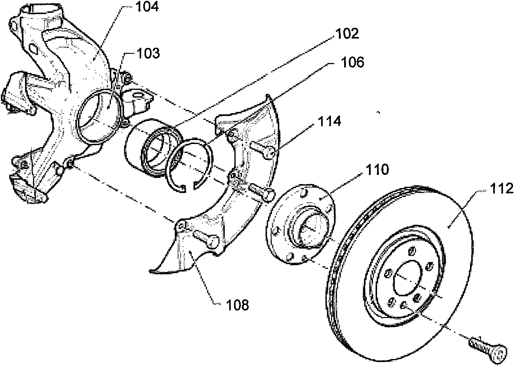 Vehicle bearing failure monitor and failure monitoring method