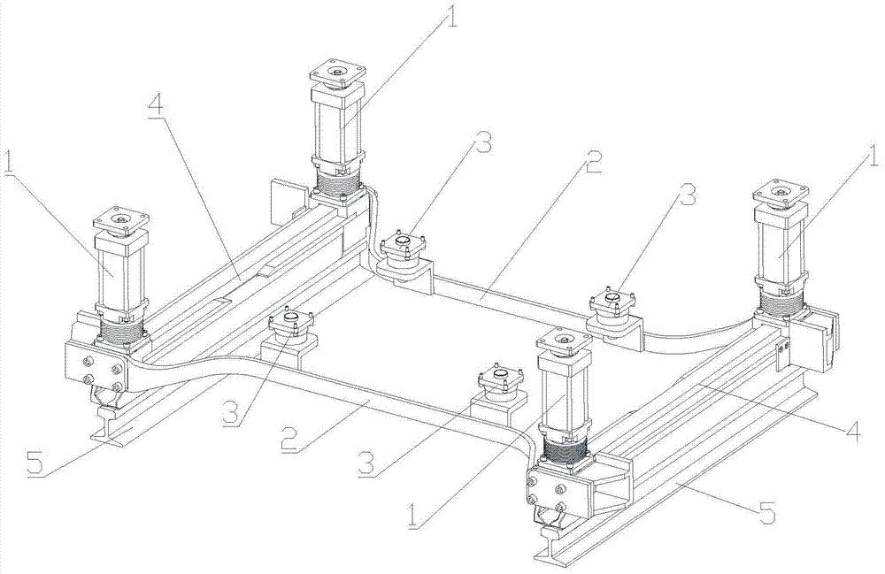 Large Gauge Magnetic Rail Brake Suspension Device for Rail Vehicles