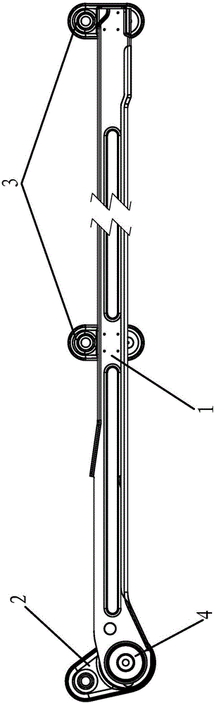 Novel sliding rail and detection device thereof