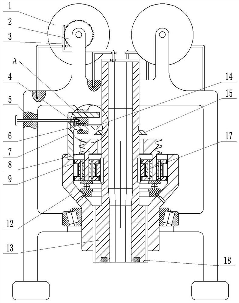 Self-adaptive adjusting screw driving device