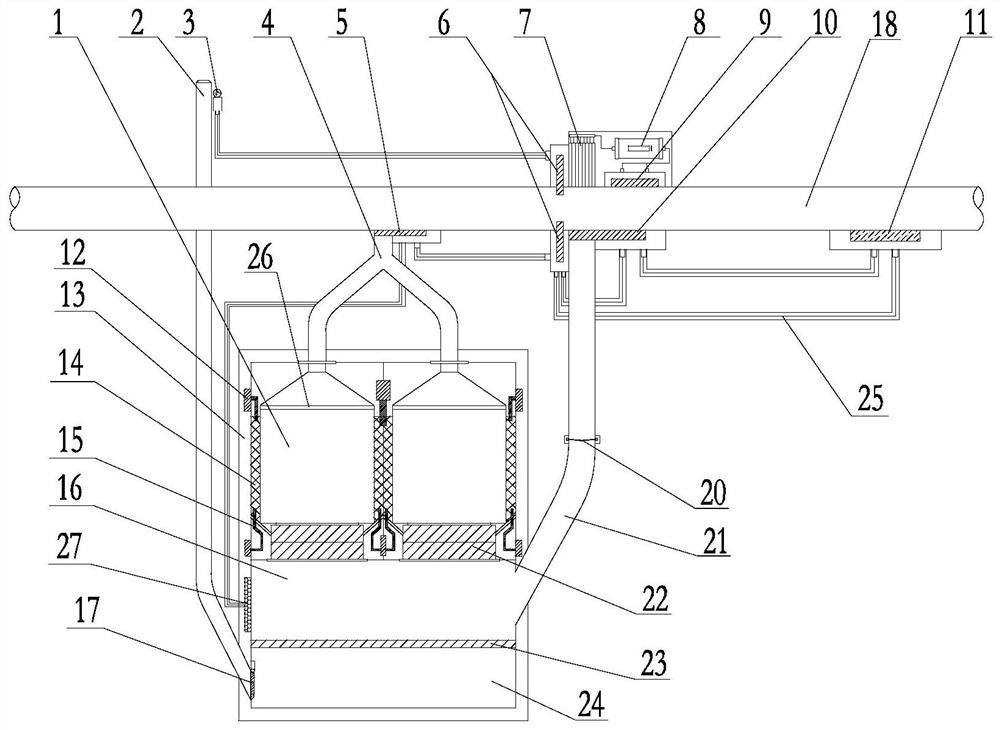 A treatment device for solid blockages in natural gas hydrate slurry pipelines