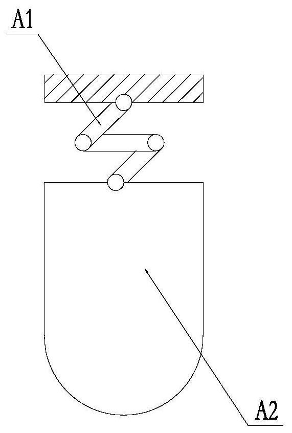 A treatment device for solid blockages in natural gas hydrate slurry pipelines