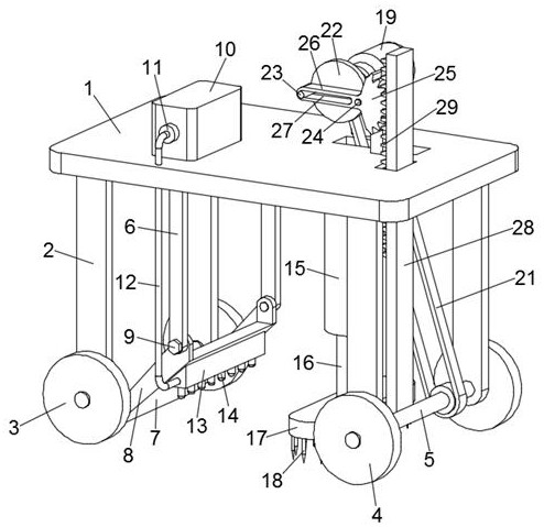 Treatment device for heavy metal pollution in soil