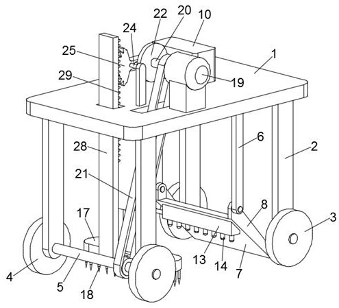 Treatment device for heavy metal pollution in soil