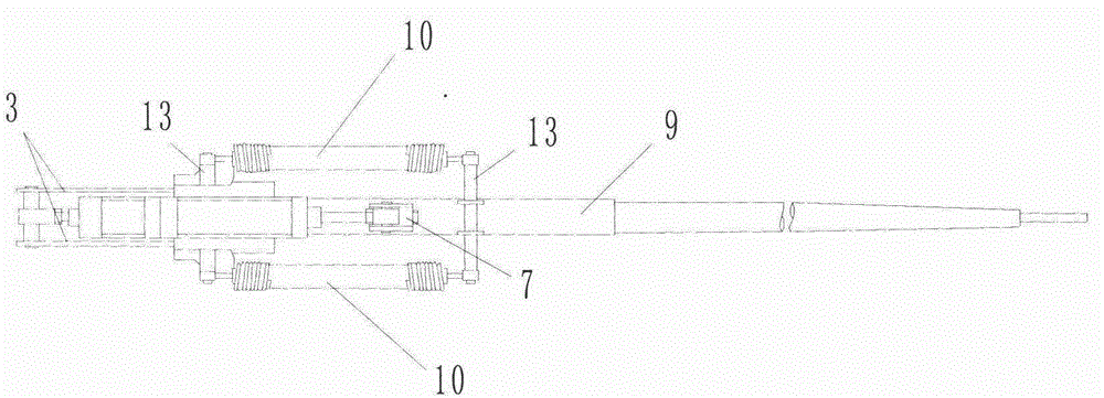 Four-connecting-rod mechanism for trolley pole