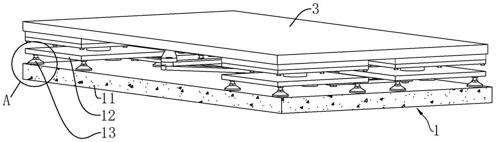 A shock-absorbing and isolating platform