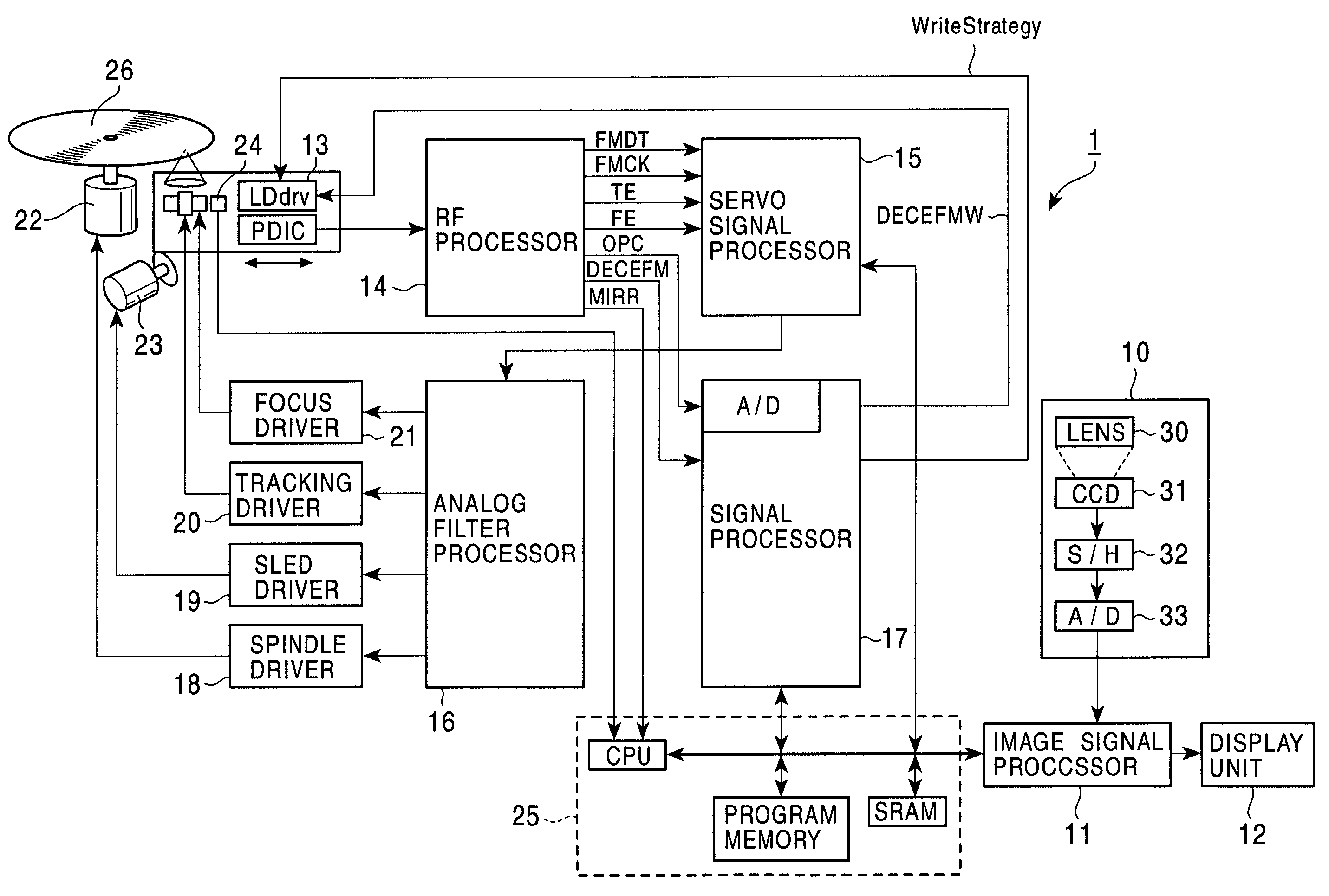 Optical recording apparatus, optical recording method, and digital still camera