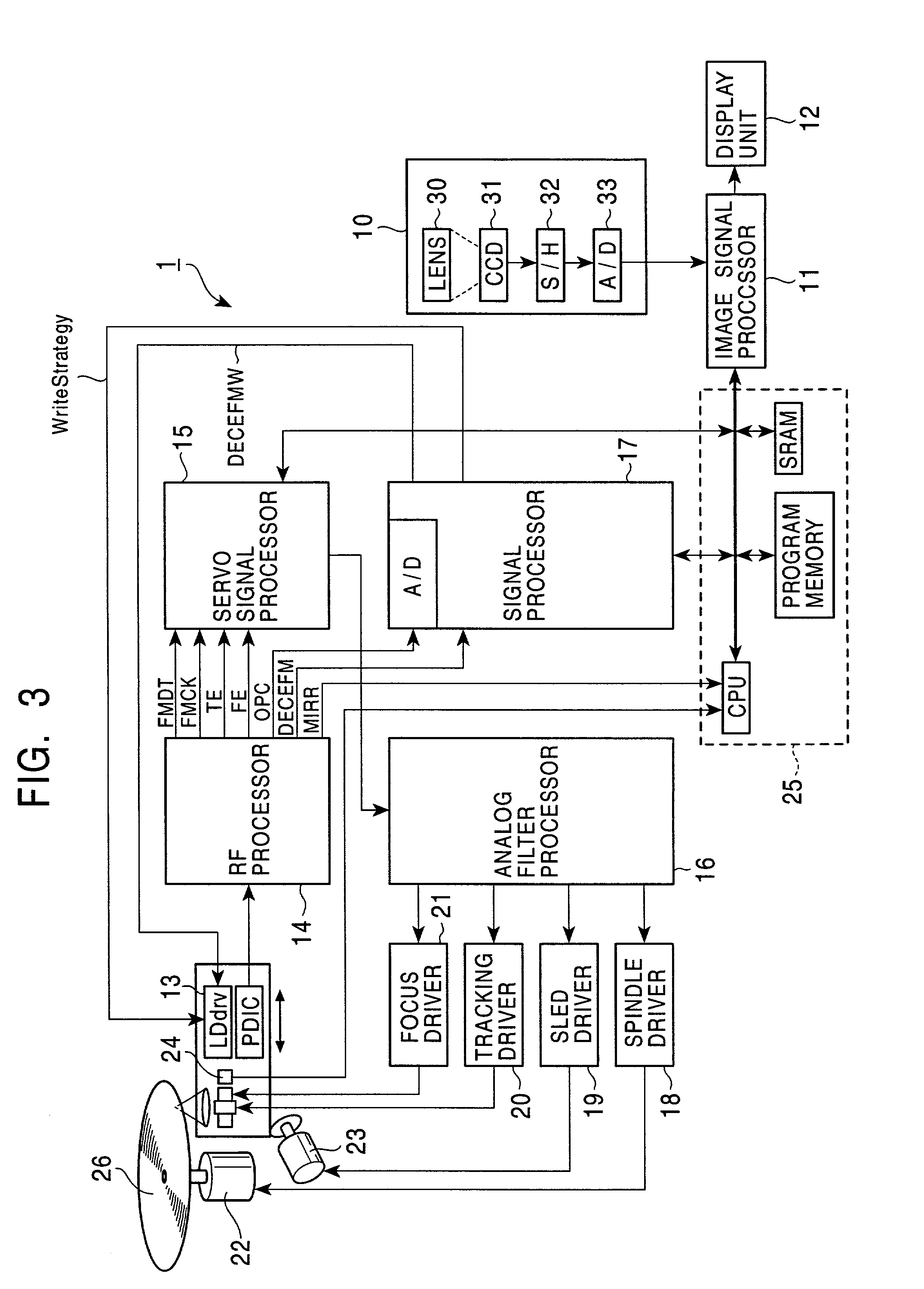 Optical recording apparatus, optical recording method, and digital still camera