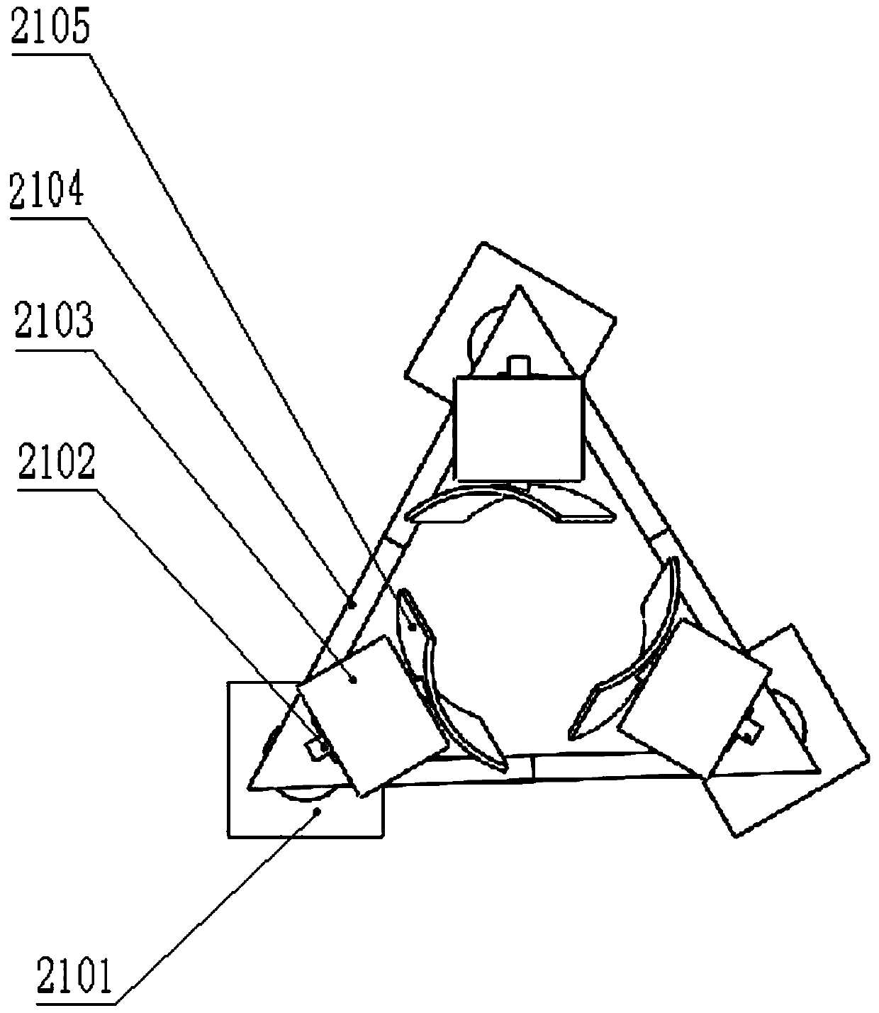 A melting furnace with electromagnetic stirring device