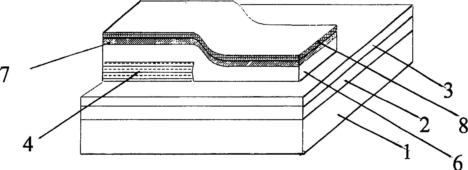 Method for producing adjustable wave length distribution Bragg reflective laser