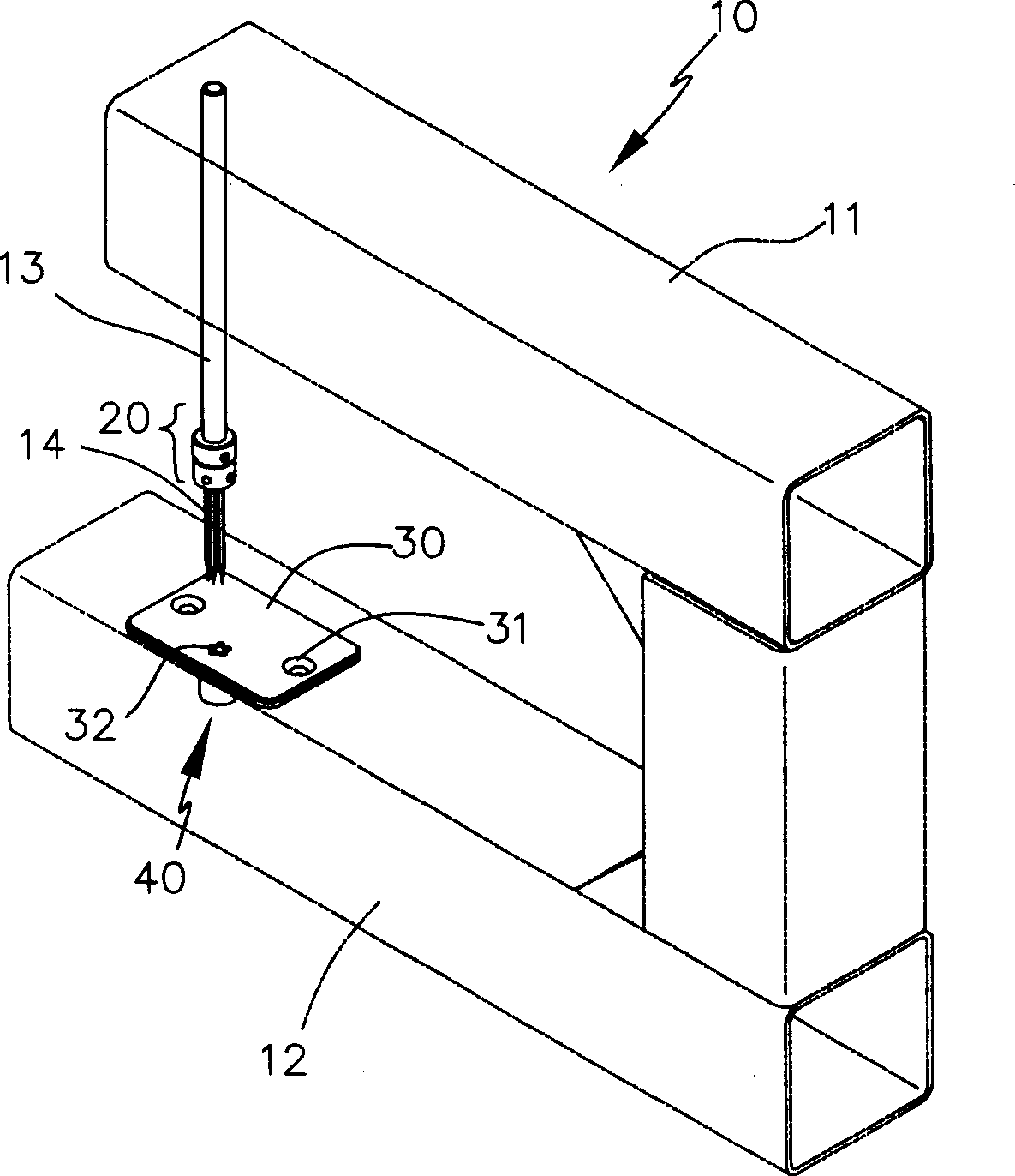 Needle group structure for embroidery adhesion machine