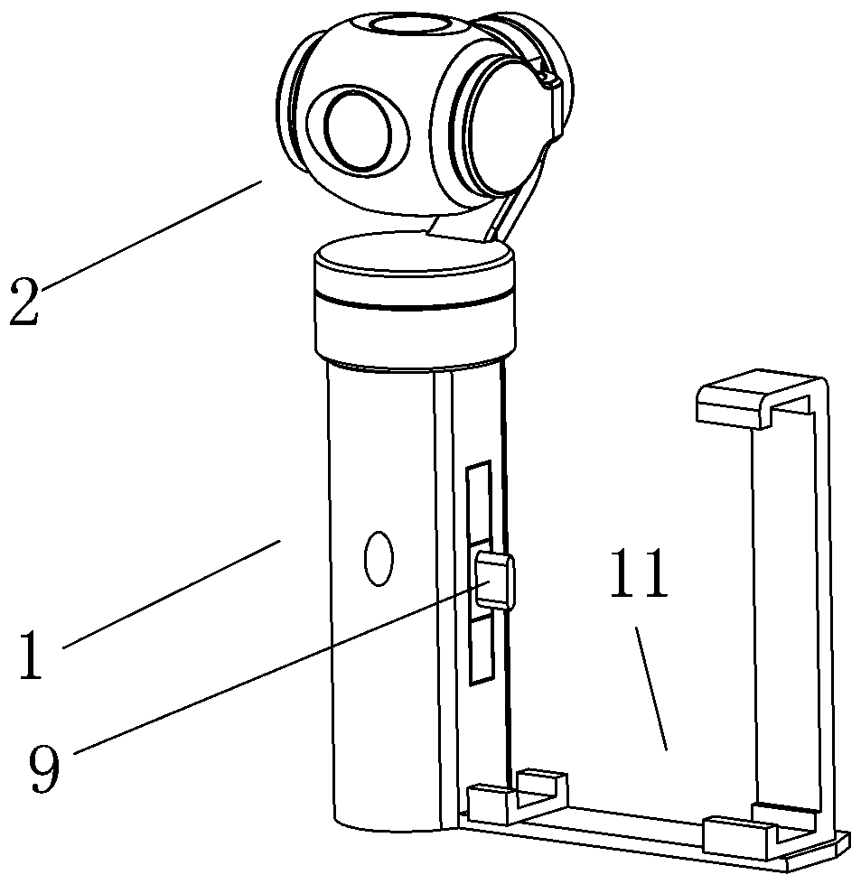 Portable multifunctional combined three-axis stable shooting device